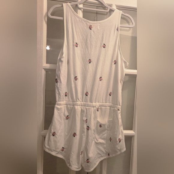 Spiritual Gangster Perfect Lounge White & Pink Floral Romper - Picture 10 of 10